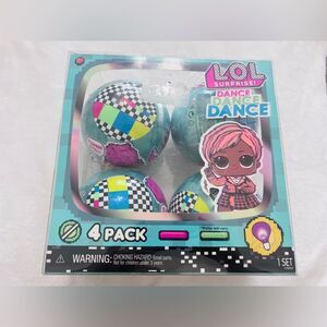 L.O.L. Surprise! Aqua Pink Blue Dance Dance 4-Pack Balls